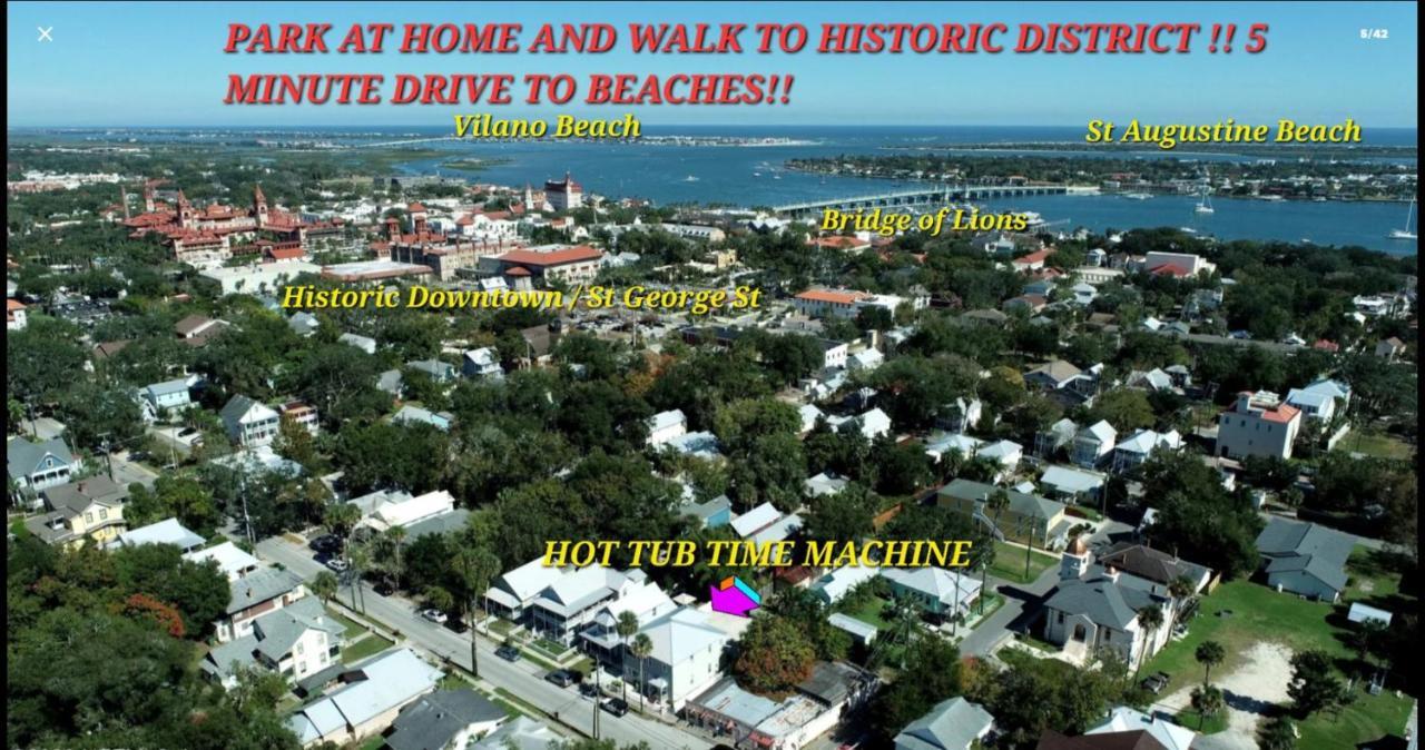 Hot Tub- 80'S Arcade- Pool Table- Historic Downtown- 7 Car Parking Villa St. Augustine Kültér fotó